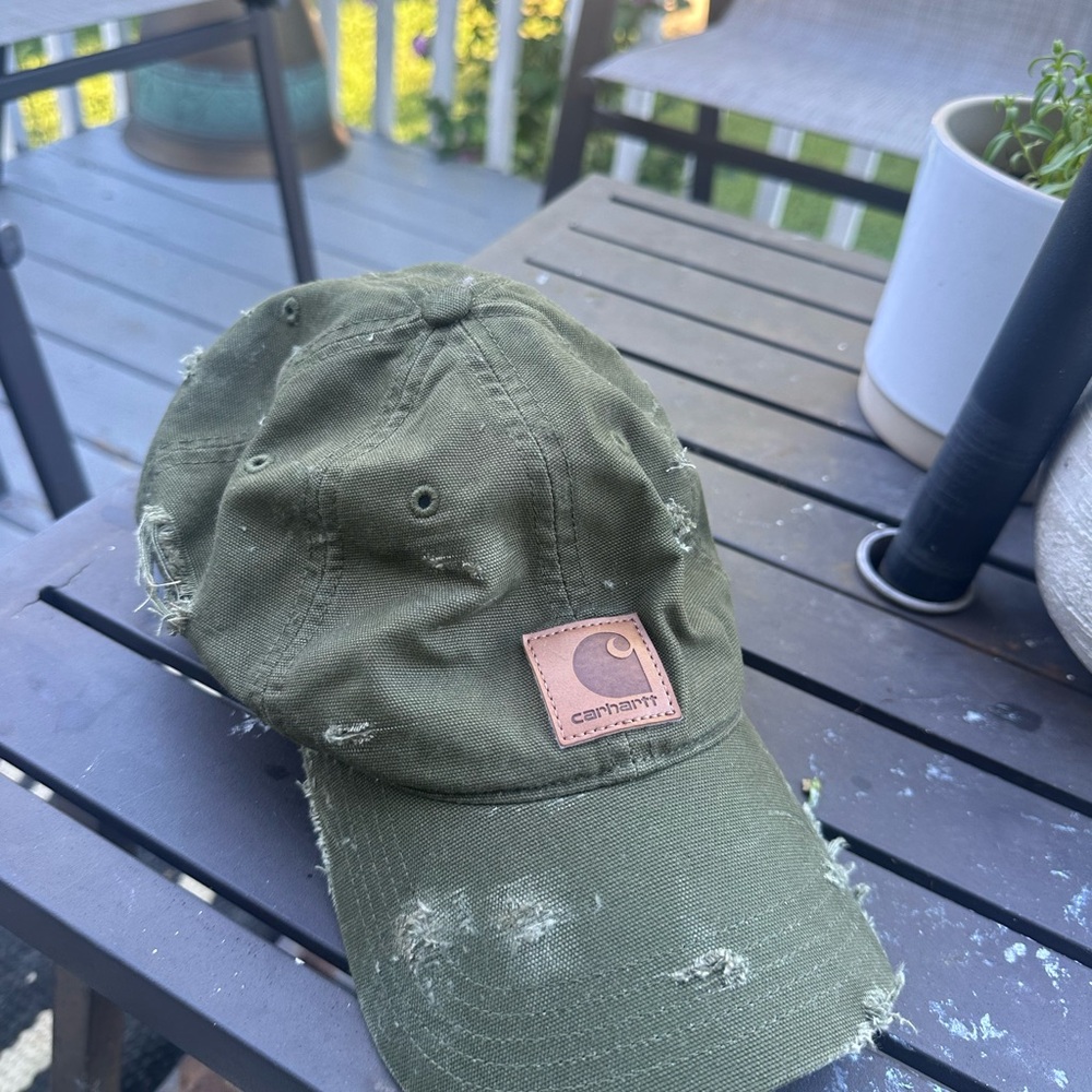 Carhartt Army Green distressed VINTAGE Hat